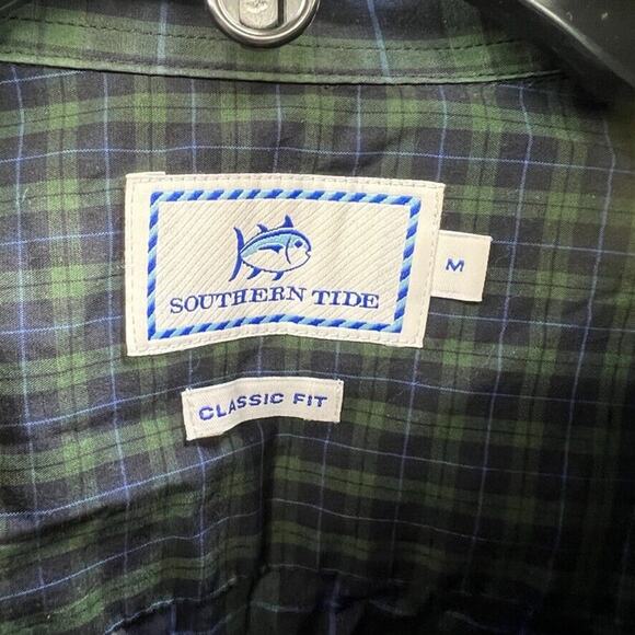 Southern Tide Long Sleeve Shirt Mens M Plaid Color Block Button Down Classic - Picture 11 of 12